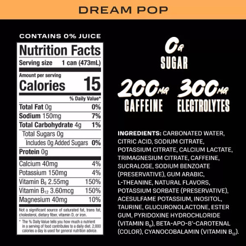 Prime 16 fl. oz. Dream Pop Energy Drink