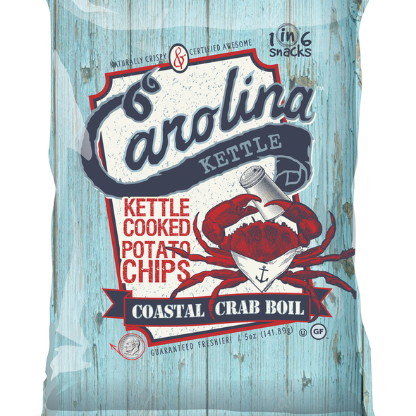 Carolina Kettle 2 oz. Coastal Crab Boil Kettle Cooked Potato Chips (10 Pack) Carolina Kettle 2 oz. Coastal Crab Boil Kettle Cooked Potato Chips (10 Pack)