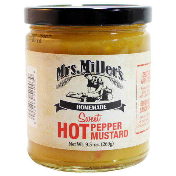 Mrs. Miller's 9.5 oz. HOT Sweet Pepper Mustard