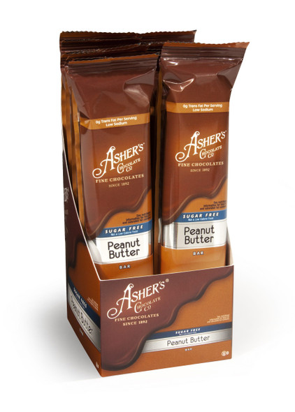 Asher's 1.65 oz. Sugar Free Peanut Butter Bars