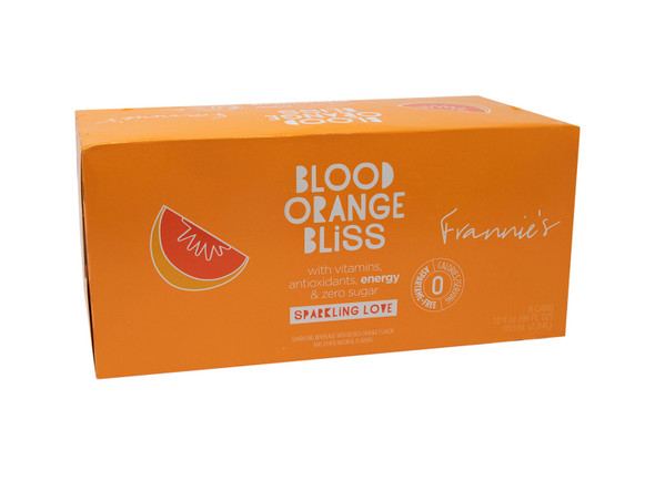 Frannie's 12 fl. oz. Blood Orange Bliss Sparkling Beverage Case (8 Cans)