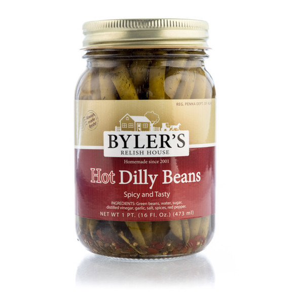 Byler's Relish House 16 oz. Hot Dilly Beans