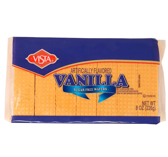 Vista 8 oz. Sugar Free Vanilla Wafers