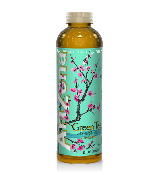 AriZona 20 fl. oz. Premium Brewed Green Tea with Ginseng & Honey