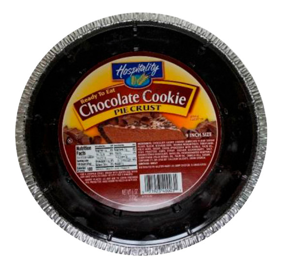 Hospitality 9" Chocolate Cookie Pie Crust