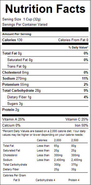 Hospitality 35 oz. Corn Flakes