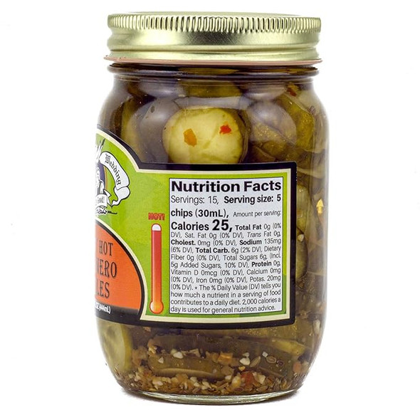 Amish Weddings® 15 oz. Sweet Hot Habanero Pickles