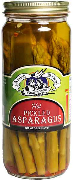 Amish Weddings® 16 oz. Hot Pickled Asparagus