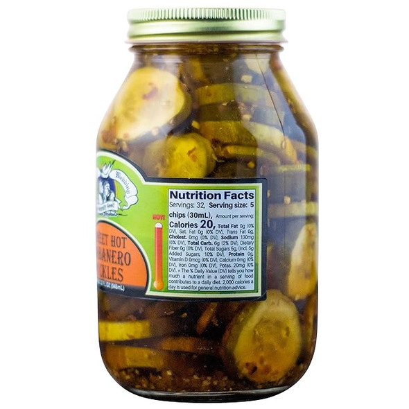 Amish Weddings® 32 oz. Sweet Hot Habanero Pickles