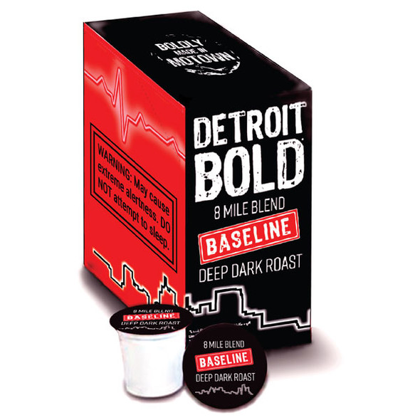 Detroit Bold 8-Mile Blend Baseline Deep Dark Roast Coffee Blend (24 Count)
