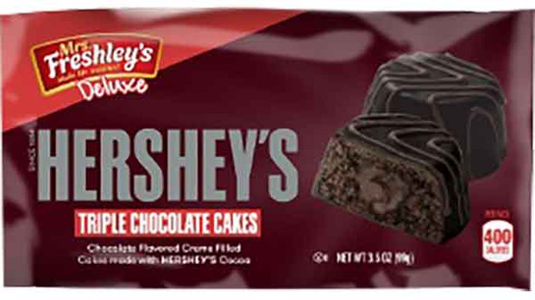 Mrs. Freshley's 3.5 oz. Deluxe Hershey's Triple Chocolate Cakes (8 Pack)