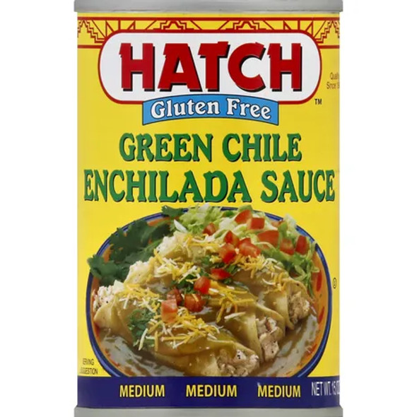 HATCH 15 oz. Green Chile Medium Enchilada Sauce 