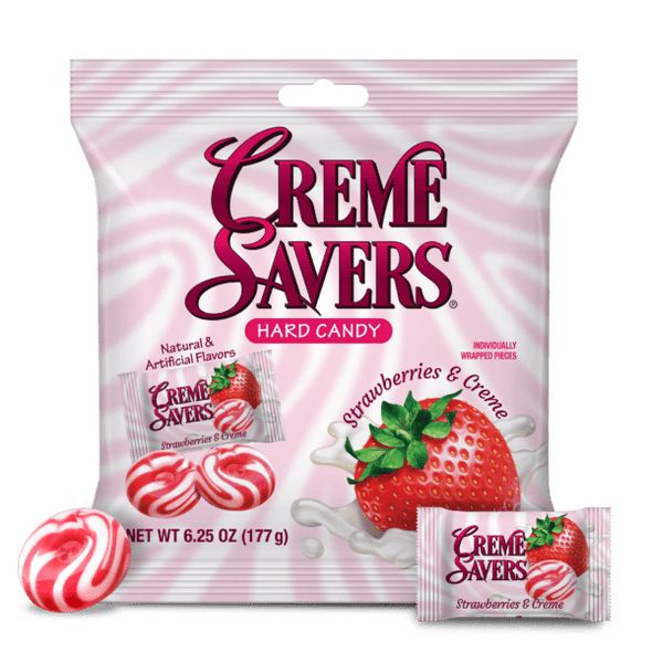 Creme Savers 6.25 oz. Strawberry & Creme Hard Candy