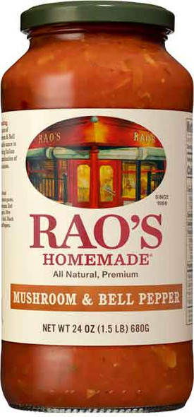 Rao's 24 oz. Homemade Mushroom & Bell Pepper Sauce