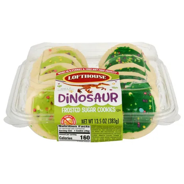 Lofthouse 13.5 oz. Dinosaur Frosted Sugar Cookies