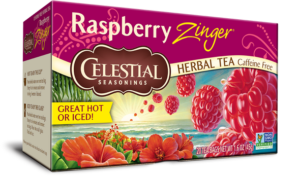 Celestial Raspberry Zinger® Herbal Tea (20 Tea Bags)