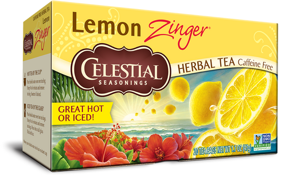 Celestial Lemon Zinger® Herbal Tea (20 Tea Bags)