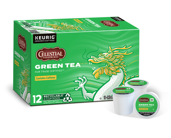 Celestial Fair Trade Green Tea K-Cup Pods (12 Pods)