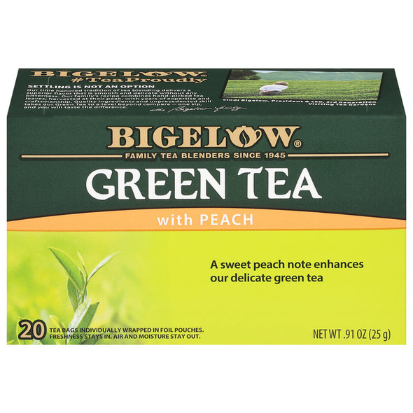Bigelow Green Tea with Peach (20 Tea Bags)