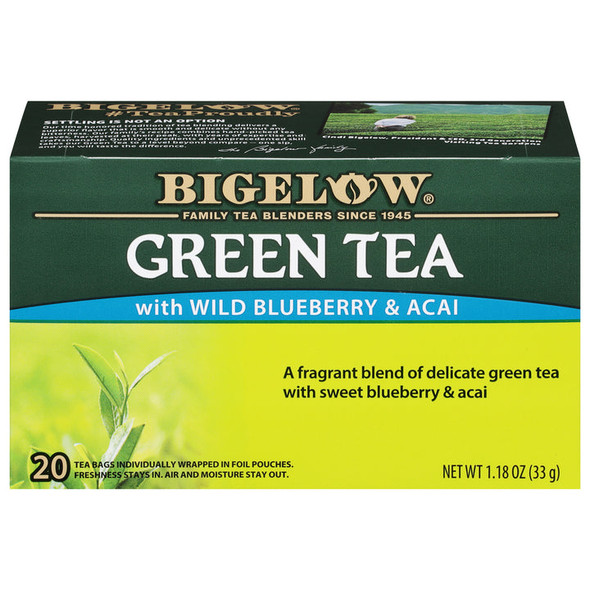 Bigelow Green Tea with Wild Blueberry Acai (20 Tea Bags)