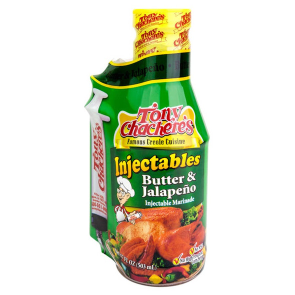 Tony Chachere's 17 fl. oz. Creole Butter & Jalapeno Injectable Marinade