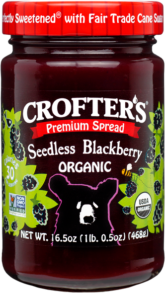 Crofter's® 16.5 oz. Organic Seedless Blackberry Jam
