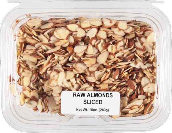 Kitch'n Snacks 10 oz. Raw SlicedAlmonds Tub