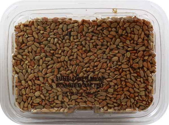 Kitch'n Snacks 14 oz. Roasted & Salted Sunflower Seeds Tub