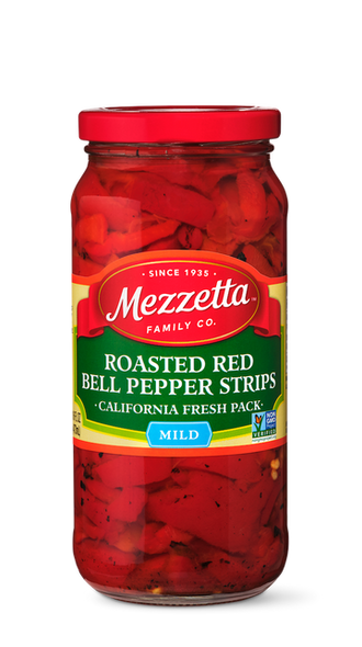 Mezzetta® 16 fl. oz. Roasted Red Bell Pepper Strips