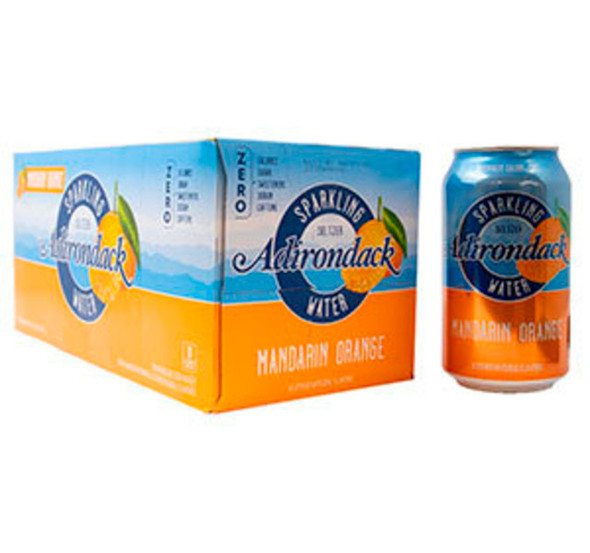 Adirondack 12 fl. oz. Mandarin Orange Seltzer Water Case (8 Pack)