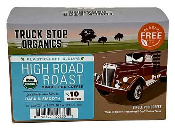 Truck Stop Organics High Road Medium Roast Coffee K-Cups (10 Count)