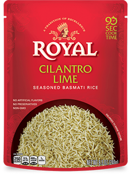 Royal® 8.5 oz. Cilantro Lime Seasoned Basmati Rice