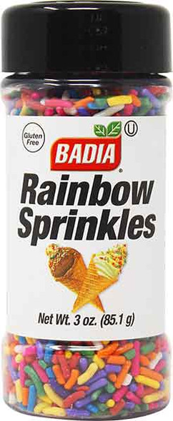 Badia 3 oz. Rainbow Sprinkles