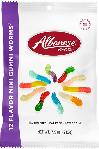 Albanese 7.5 oz. 12 Flavor Mini Gummi Worms®