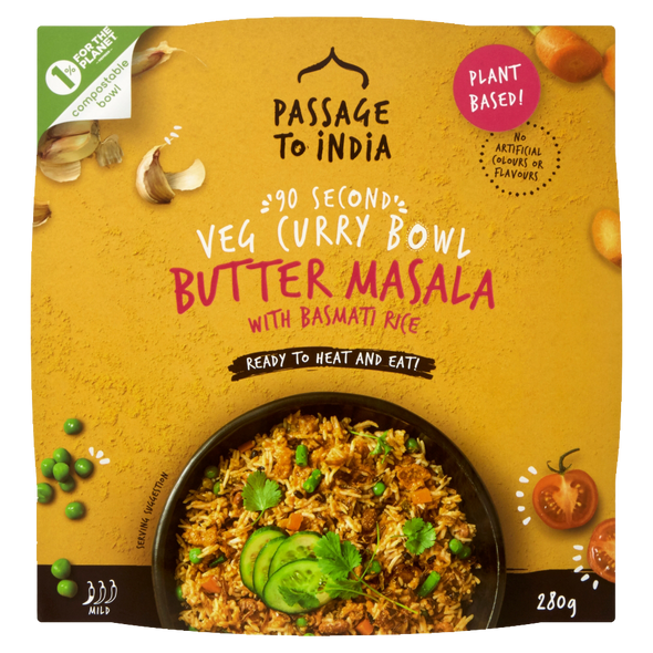 Passage to India 9.9 oz. Veg Curry Butter Masala Bowl