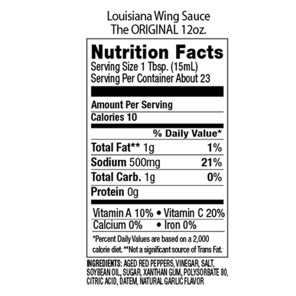 Louisiana 12 oz. The Original Wing Sauce
