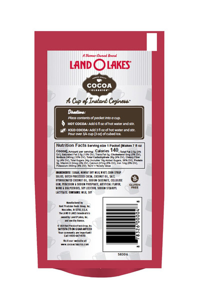 Land O Lakes 1.25 oz. Cocoa Classics® Raspberry & Chocolate Cocoa Mix (12 Pack)