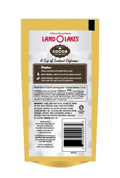 Land O Lakes 1.25 oz. Cocoa Classics® Arctic White White Chocolate Cocoa Mix (12 Pack)