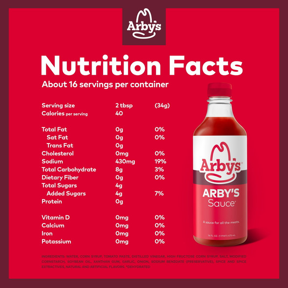 Arby's 16 oz. Original Sauce