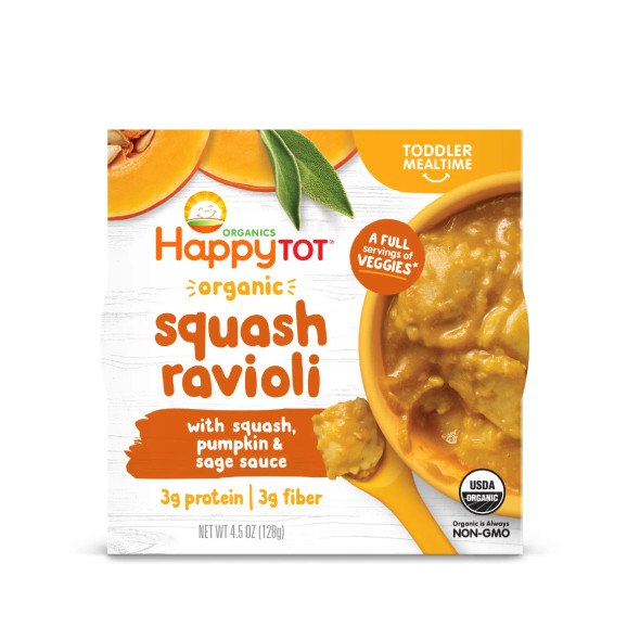 Happy Tot®️ Organics 4.5 oz. Squash Ravioli Bowl