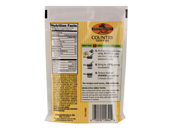 Southeastern Mills 4.5 oz. Country Gravy Mix