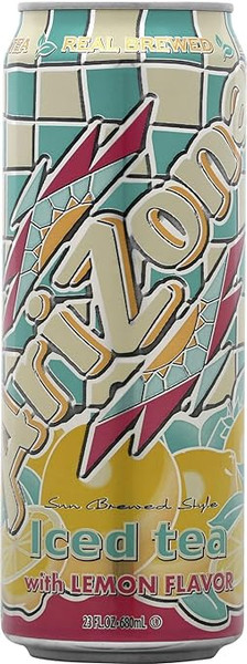 AriZona 23 fl. oz. Premium Brewed Iced Tea with Lemon Flavor