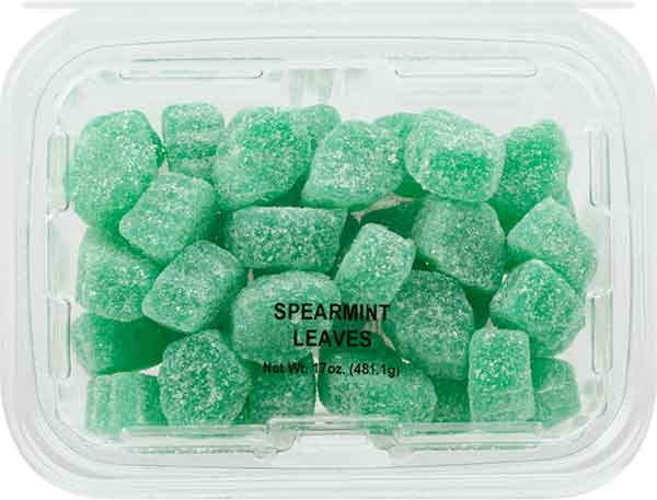 Kitch'n Snacks 17 oz. Spearmint Leaves Tub