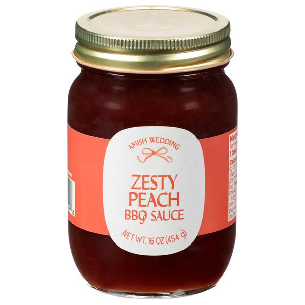 Amish Wedding® 15 oz. Zesty Peach BBQ Sauce