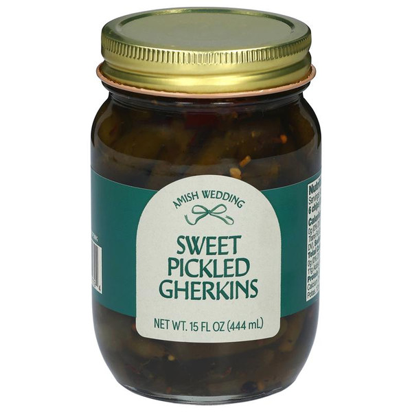 Amish Wedding® 15 oz. Sweet Pickled Gherkins