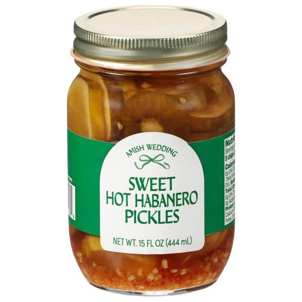 Amish Wedding® 15 oz. Sweet Hot Habanero Pickles