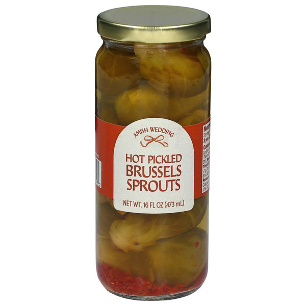 Amish Wedding® 16 oz. Hot Pickled Brussel Sprouts