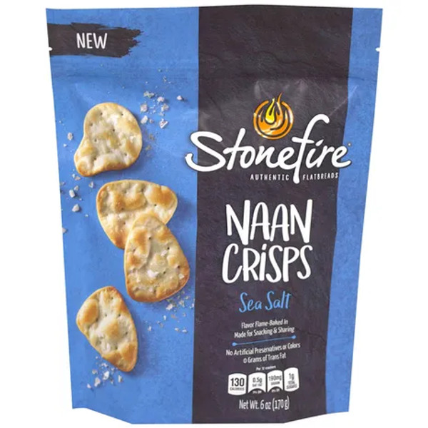 Stonefire 6 oz. Sea Salt Naan Crisps