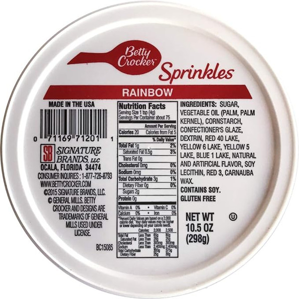 Betty Crocker™ 10.5 oz. Parlor Perfect Ice Cream Confetti Sprinkles Toppings 
