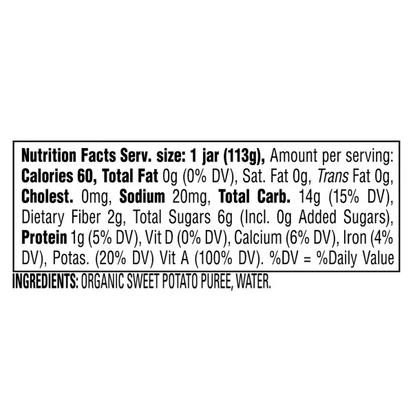 Happy Baby® 4 oz. Clearly Crafted Sweet Potatoes Jar